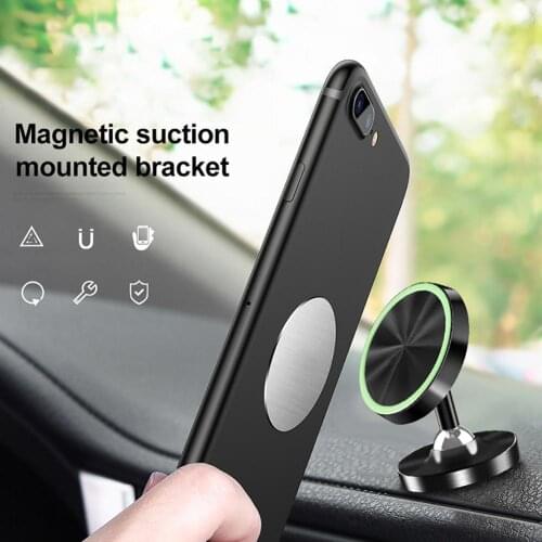 Mobile Phone Holders Universal Strong Magnet Car Mounted Luminous Phone Holder Bracket Stand Rack Mobile Phone Accessories 2021