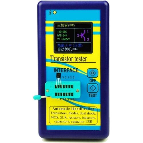Color Screen Version Graphic Display M328 Transistor Tester Resistance Meter, Inductance Meter, Capacitance Meter, ESR Meter