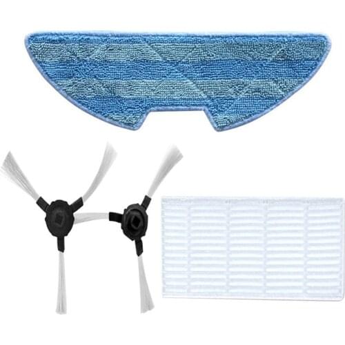 XMX-For Proscenic 811Gb/911Se Vacuum Cleaner Parts Filter+Mop Cloth+Side Brushes
