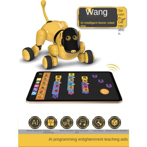 YL Childrens Programming Stunt Intelligent Bionic Robot Dog Birthday Gift for Boy 8 to 12 Girls' Toys