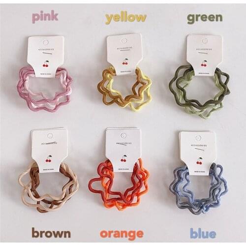 4 Pcs Woman Fashion Scrunchies Hair Ties Girls Ponytail Holders Rubber Band Elastic Hairband Hair Accessories Handmade Hair Rope