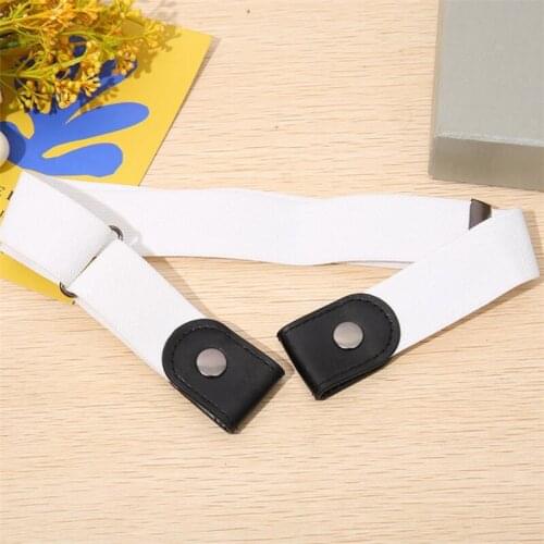 Grace WOMENS belt fashion belt buckle-free belt ladies jeans dress belt slim sports elastic no buckle belt Invisible Belt