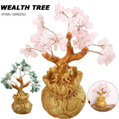 1pc Money Wealth Tree For Crystal Style Wealth Luck Feng Shui Bring Wealth Luck Home Decor Birthday Gift