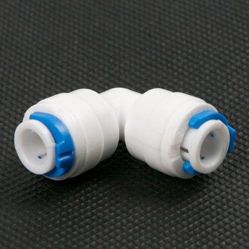 New 10pcs 1/4" 6mm Elbow Straight Bend Pipe Fittings Garden Micro Irrigation Water Connectors Connector Repairman Water Hose
