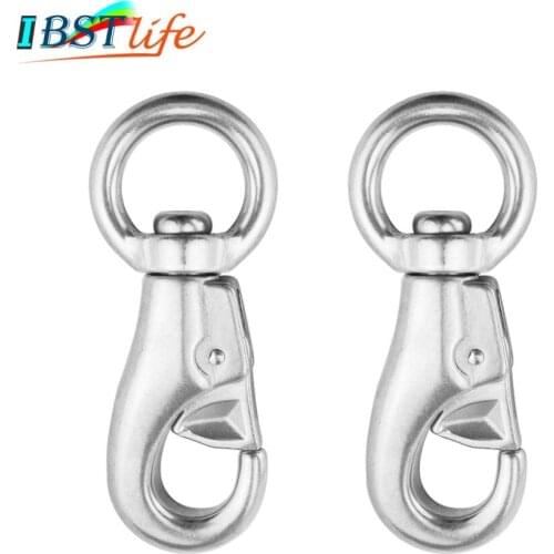 2X Stainless Steel 304 Swivel Snap Hook Snap Shackle 1000Lb Capacity Rated Indoor Outdoor Hanging Hammock boat rigging hardware