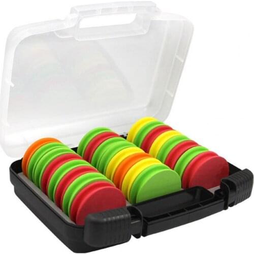 24Pcs/1set Multifunctional Winding Board Main Spool Circle Lines Multicolor Coil Fishing Gear Supplies Fishing Accessories