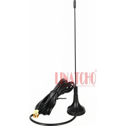 400-470MHz uhf omni magnetic base antenna, uhf walkie talkie antenna extension sma male connector with 3M cable