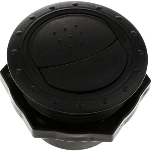 78x51mm Round Trailer Yacht Side Roof Air Vent Exhaust Outlet - Install Hole: Approx 60mm, Black