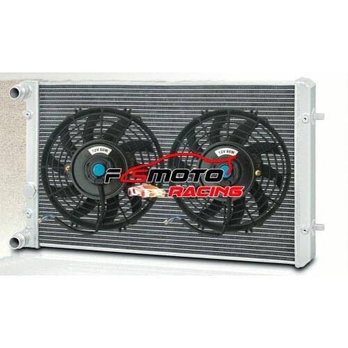 Aluminum Radiator For 1998-2006 VW Golf MK4 GTI 1.8T Jetta Bora Beetle AUDI A3 S3 TT SKODA SEAT LEON TOLEDO VR6 & OR With FAN