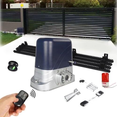 Automatic Sliding Gate Motor AC Engine Sliding Gate Controller With 4M Nylon Racks Kits Optional For Home Gates