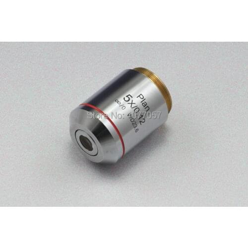 Free shipping,LWD 5X Plan Infinite Metallurgical Objective Parfocal 60mm,suit for CFI-60microscope for replacing LU Plan Fluor