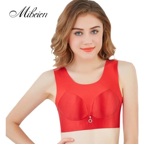 The new one-piece smooth tube top seamless vest no steel ring bra sleep plus size bra fat mm seamless underwear plus size big si