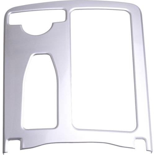 Center Console Armrest Cup Holder Panel Cover Trim Frame Moulding Car Silver Plastic Fit For Mercedes Benz C E Class W204 W212
