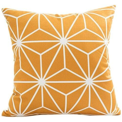 Novel network node pattern home cushion covers 45*45 no inner orange cuscini decorativi technological cushion cover for sofa X47