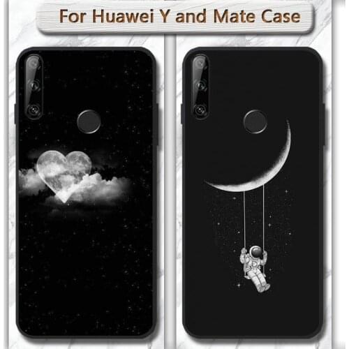 Space Moon Phone Case Cover for huawei mate 9 10 20 30 pro lite X Y5 6 7 9 prime Enjoy 7