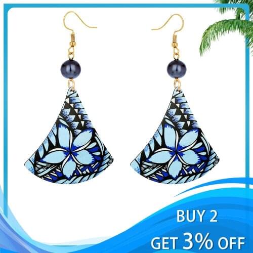 Cring Coco Womens Hawaiian Drop Earring Trendy Acrylic Statement Dangling Earrings for Women Party Jewelry Accessories Brincos