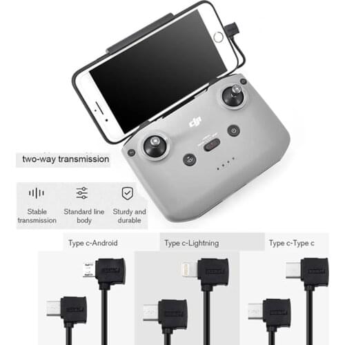 16CM Mavic Air2 Data Cable OTG Controller to Phone Tablet Connector Micro USB Type-C IOS Extend Cable for DJI MINI 2 Mavic Air 2