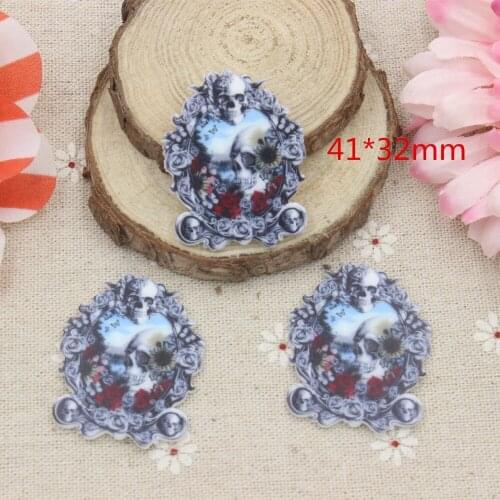 15pcs/lot flat back resin kawaii resin skeleton for kids home clothing shoes resin cabochons