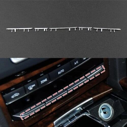 Car Interior Console Air Conditioning Buttons Decoration Trim For Mercedes Benz E Class W212 09-15 AUTO Accessories