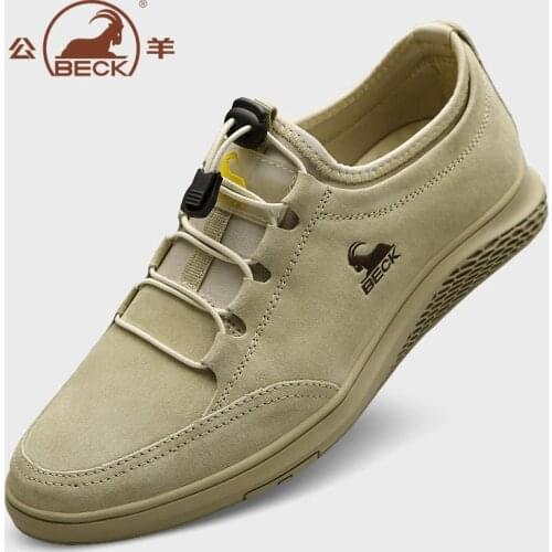 Casual men sneaker Shoes outdoor lace up classical genuine leather workmanship sewing craft moccasin driving footware for men