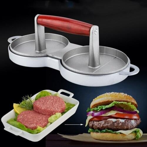 Round Hamburger Press Aluminum Alloy Non Stick Burger Meat Beef Grill Press Mini Diy Hamburger Patty Maker Mould Kitchen Tool