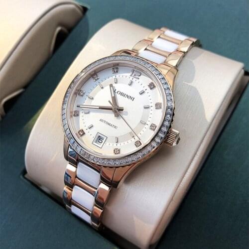 LOBINNI New Womens Mechanical Watches MIYOTA Movement Automatic Watch Sapphire Glass Waterproof 50m Women Watches