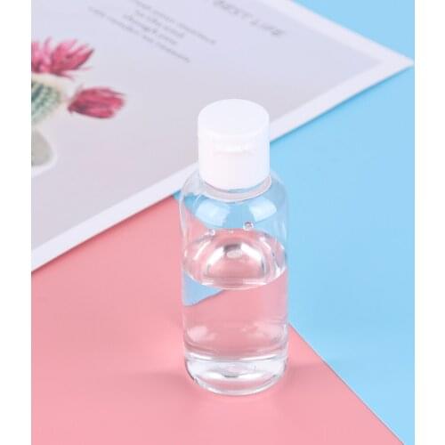 Mini Perfume Cosmetics Bottle 4pcs Small Transparent Plastic Empty Spray Bottle Lotion Dispenser Bottle Rotate