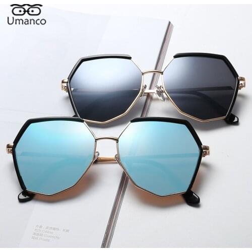 Irregular Fashion Sunglasses for Women Men Polygon Metal Frame Unisex Eyeglasses Sunshades Anti UV400 Ladies Travel Beach Gift