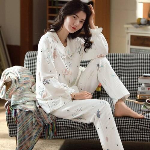 Maternity Extra Thick Cotton Pajamas Set Cardigan+Trousers Pregnant Women Nursing Pajamas Set Prenatal + Postpartum Nightgown