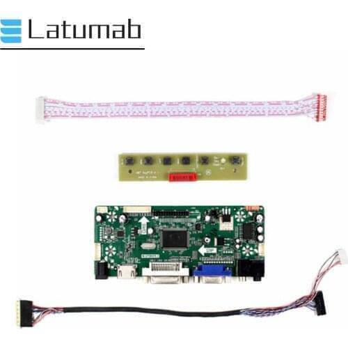 Latumab Controller Board for B173HW02 V0 / B173HW02 V1 LVDS 17.3" LCD Display 1920×1080 Matrix HDMI+DVI+VGA Driver Board