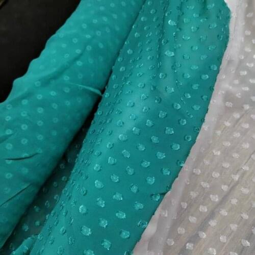 On Sale Dress Fabric Swissdot Chiffon Soft Light Material Breathable DIY Qualified