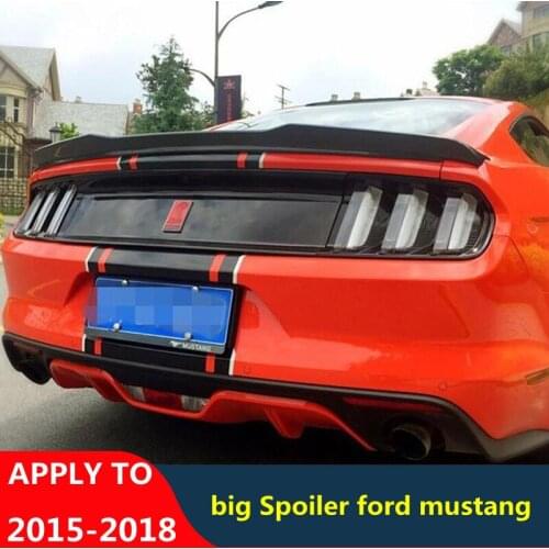 Carbon Fiber Spoiler Wings Mustang Trunk Tail Fin 15 16 17 18 For Ford Mustang ABS Material V8 V6 Coupe Car Spoiler New Style