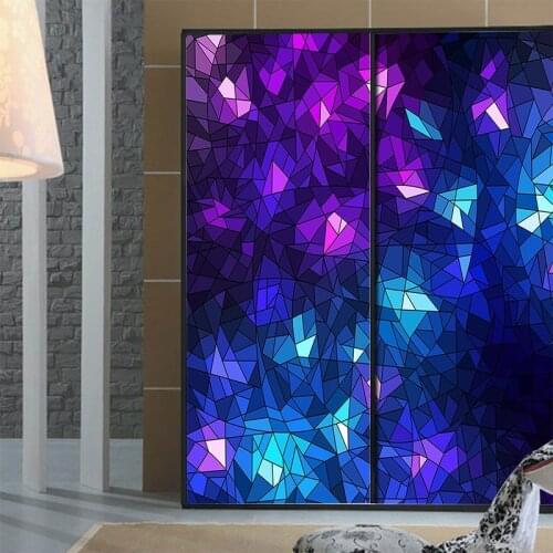 Glass film frosted glass sticker mosaic window sticker semi-transparent bathroom glass sliding door