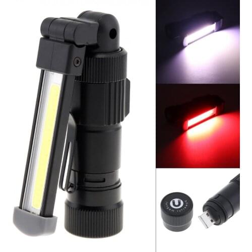 5 Modes Light USB Charging COB LED Lamp with Side Lamp and Magnet Adsorption 360 Degree Rotation for Auto Repair / Vehicle