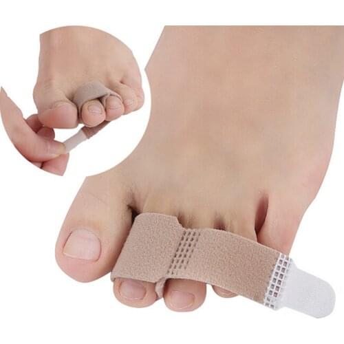 Fabric Toe Finger Straightener Hammer Toe Hallux Valgus Corrector Bandage Toe Separator Splint Wraps Foot Stretcher Care Tool