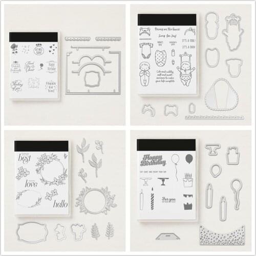 Floral Frames Metal cutting dies and stampS For Scrapbooking Embossing Decorative Crafts DIY Paper Cards Stamp and DIES NEW