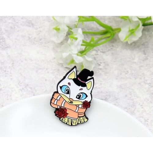 Creative Magician Mouse Girl Performance Becomes Small Flower Badge Fashion Design Alloy Brooch INS Fashion Clothing Accessories