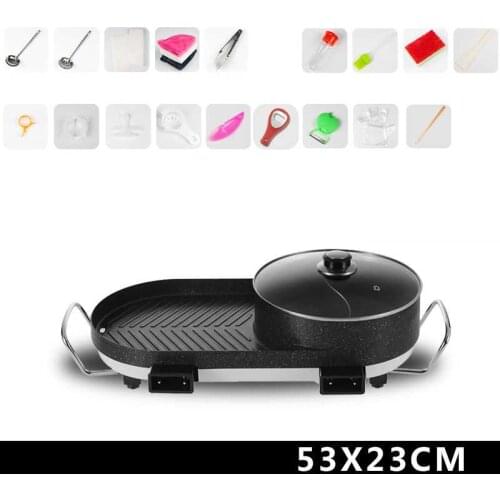 Outdoor Portatil Smoker Pan Raclette Mangal Izgara Eletrica Mini Churrasqueira Barbecue Churrasco Barbacoa Electric Bbq Grill