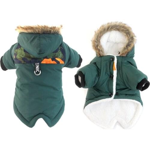 Dog Winter Clothes For Small Medium Dogs Waterproof Clothes Puppy Pet Jacket Warm Coat With Hat For Chihuahua French Bulldog