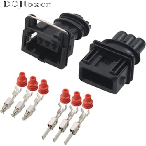 1 Set 2/3 Pin AMP Waterproof Fuel Injector Plug Male Female Connector DJ7021A-3.5-11/21 EV1 Junior Power Timer JPT Jetronic Kits