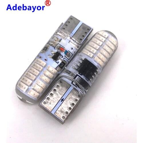300pcs T10 W5W led strobe flash silicone gel light 194 168 3014 24LED LED blink Light Bulb Clearance Lights 12V 2 model Lights