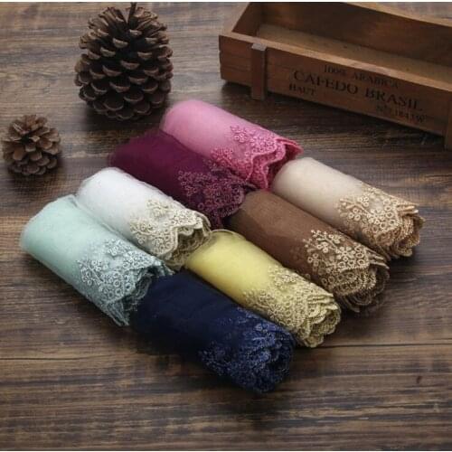 5Yards / Lot Tiara Gold Mesh Material Embroidery Lace Trim DIY Hair Accessories Handmade Cloth Bow 10CM RS305