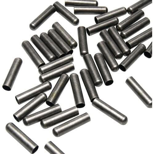 50pcs Rustproof Durable Fashion Repair Metal Aglets Replacement Accessories Luxury Lock Clips DIY Seamless Shoelace Tips Ends