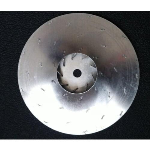 Qaulity aluminum Vacuum cleaner motor fan blade 112mm 8mm hole wind wheel impeller
