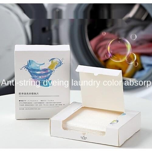 Anti Cross Dyeing Laundry Color Chip Anti Cross Dyeing Towel Clothes Cross Color Mixed Washing Paper Home Laundry Color Chip