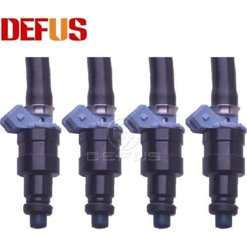 DEFUS 4pcs Fuel Injector 0280150708 For Fiat Uno Turbo MK1 1.3L 1986-1993 Nozzle Fuel Injection Injectors Tail Bico 16 ohm NEW