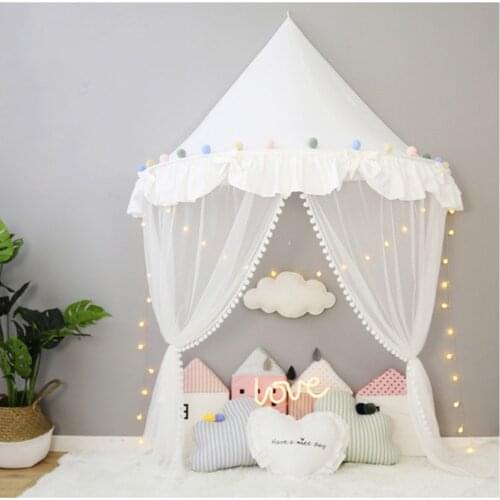 Baby Cot Canopy Bed Curtains Mosquito Net Baby Bedding Crib Netting Play Tent for Children Play House Girl Boys Room Decoration