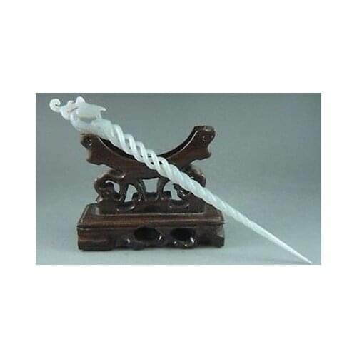 Exquisite Ancient Chinese hetian Jade Hand-carved Phoenix Hairpin