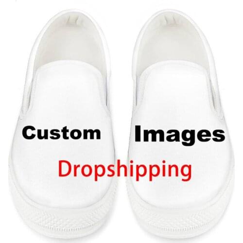 WHEREISART Customized Your Own Image Logo Woman Slip On Flats Shoes Breathable Spring Autumn Sneakers Casual Shoes Dropshipping