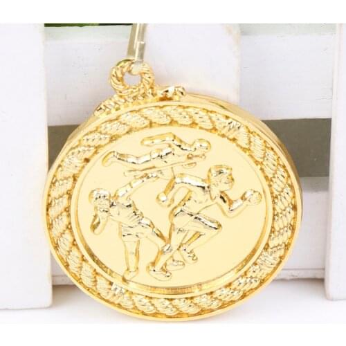 Triathlon medal School Medal Gold Silver Bronze Motion, Honor Communication Ability/self-confidence Developing 5.0 cm 4 color